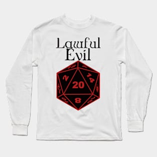 Lawful Evil Alignment Long Sleeve T-Shirt